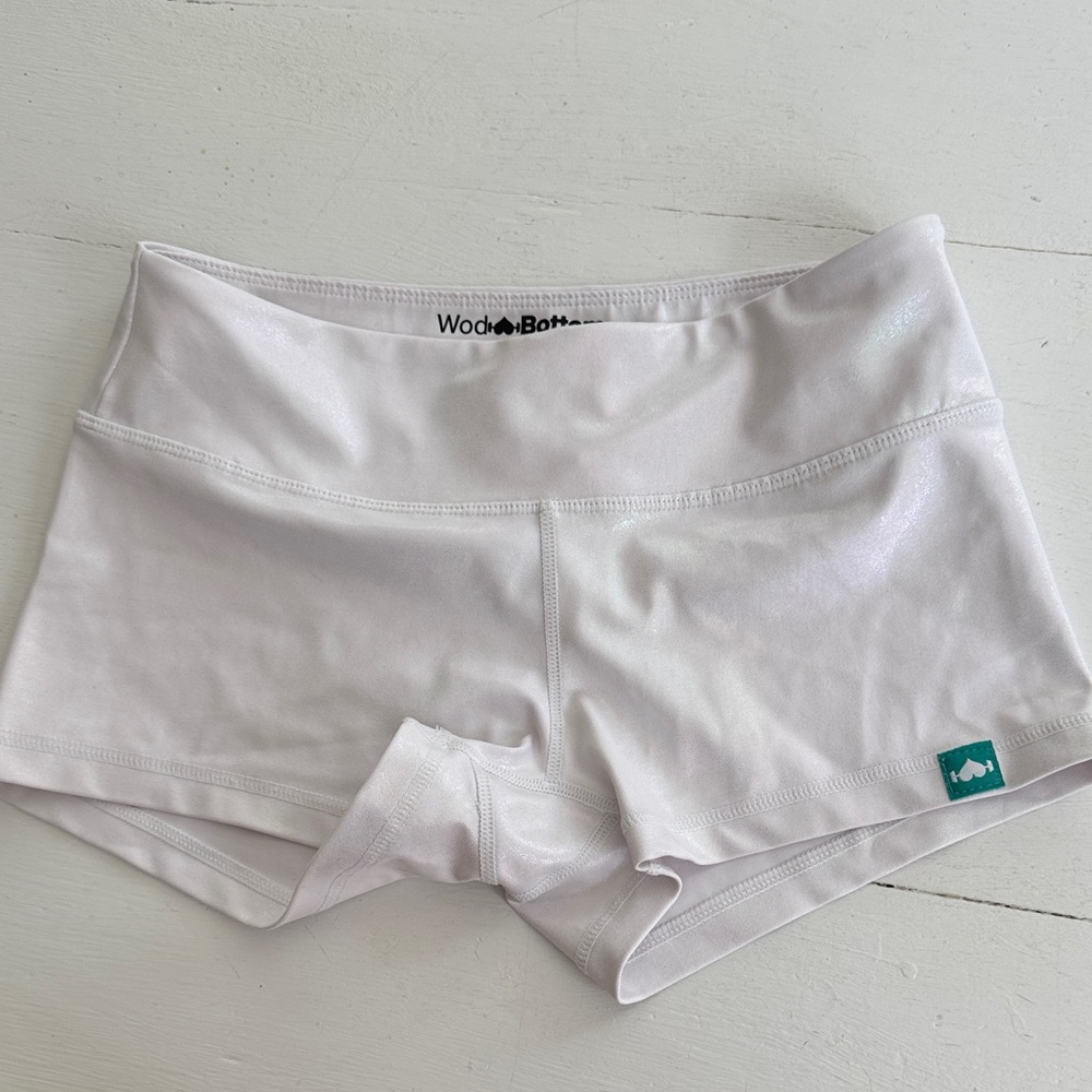 WodBottom Women's Athletic Shorts - White